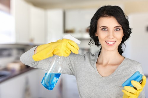 Staff training session for carpet cleaning procedures